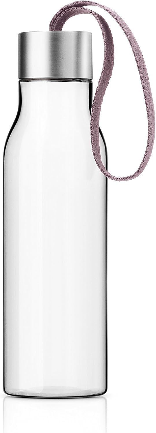 Eva Solo 503024 Plastic Water Bottle with Carry Strap, 0.5 l, Nordic Rose, 28 x 10 x 10 cm