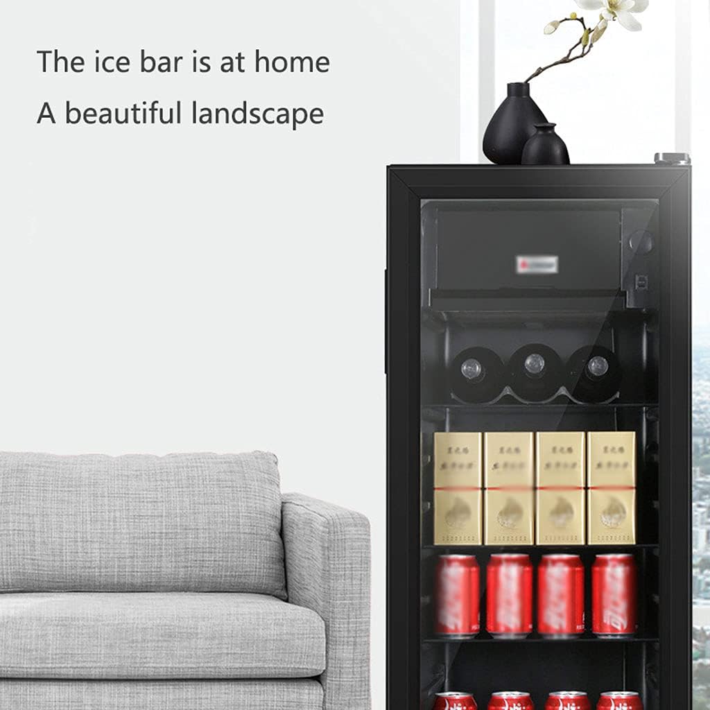 Freestanding Wine Cellars Constant Temperature Wine Temperature Range: -2~15°C LED Lighting Multiple Capacity Options: 75~161L Suitable for Office Leisure Club Home (Without Transformer 128L)