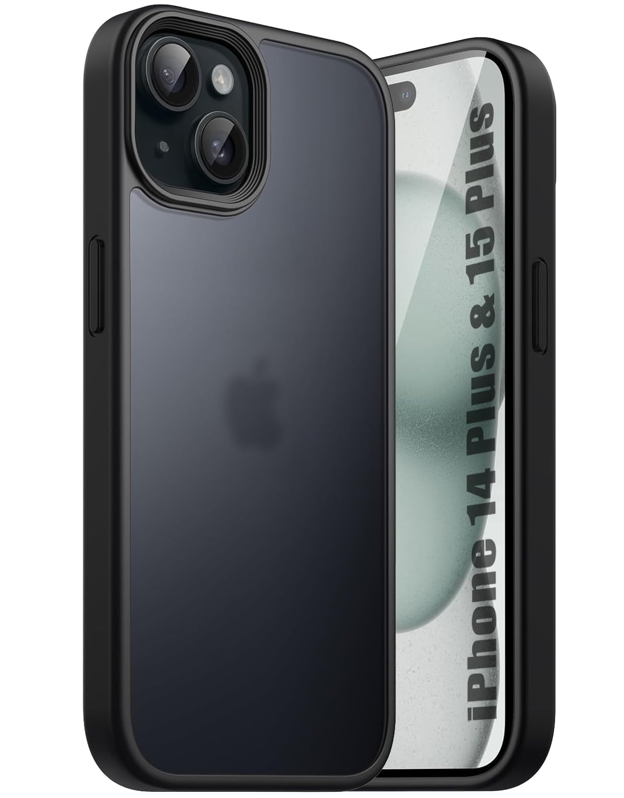 EGOTUDE Polycarbonate Ultra Hybrid Matte Frosted Translucent Back Cover Case Compatible With iPhone 15 Plus & 14 Plus (Frost Black) (B0BGM954D7) Amazon Price History, Amazon Price Tracker
