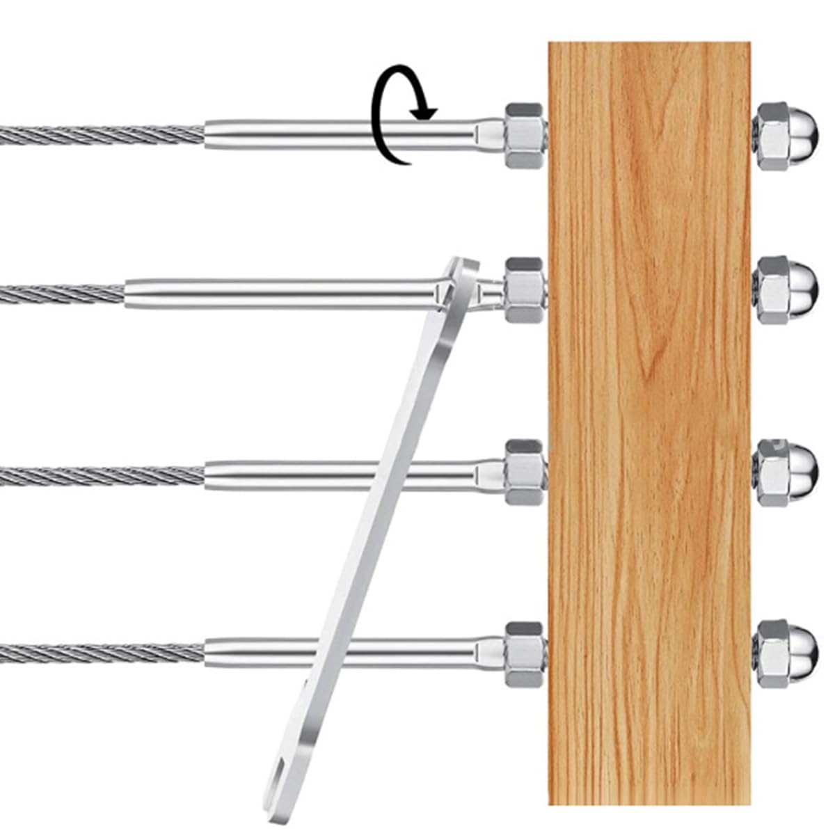 BN620 Tappo Per Palo Antenna Con Passacavi Coassiale – Adatto A Diametri 42-50mm, Impermeabile E Resistente UV - 2