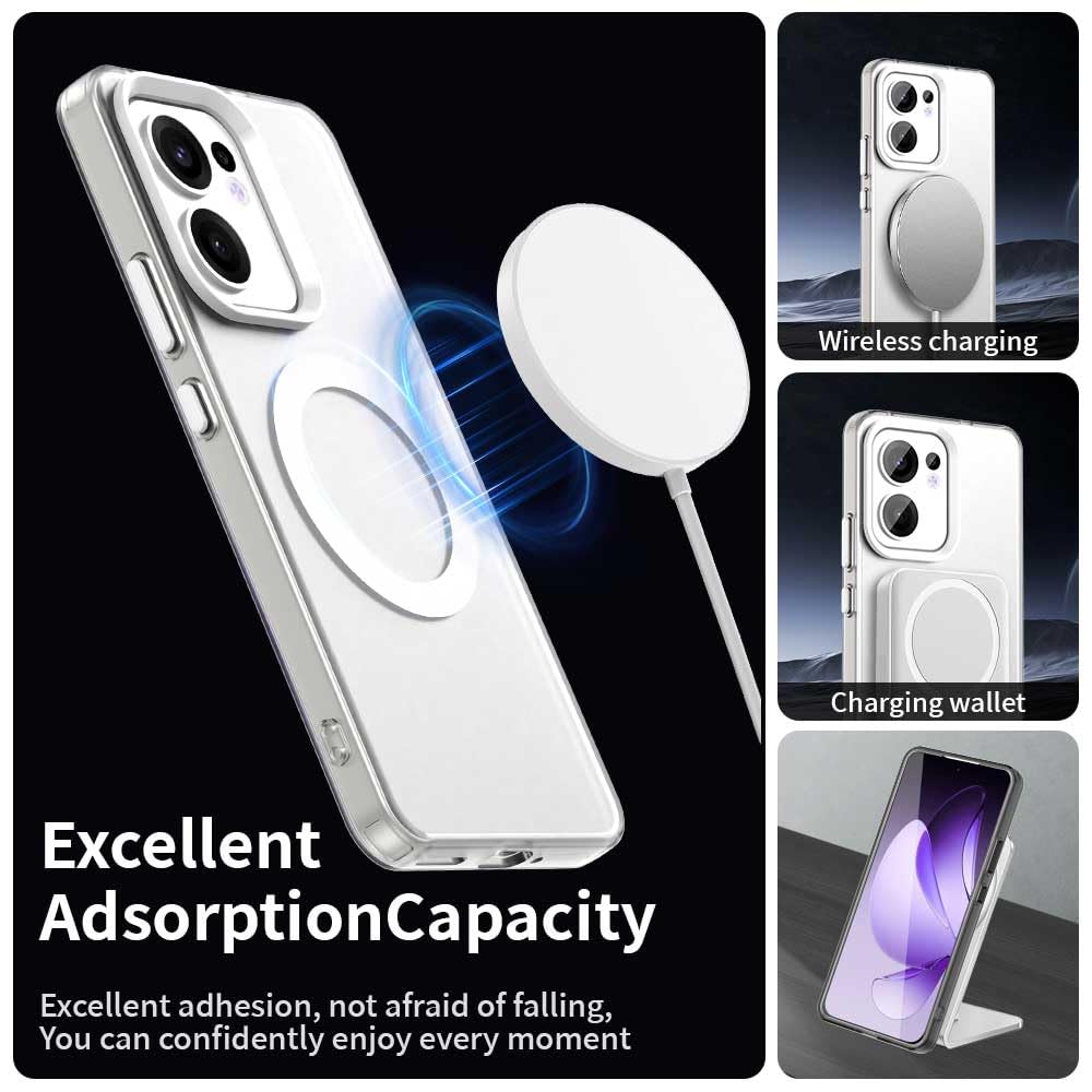 WOWUDI Hoes voor OPPO Reno 13,Magnetische Mattschone