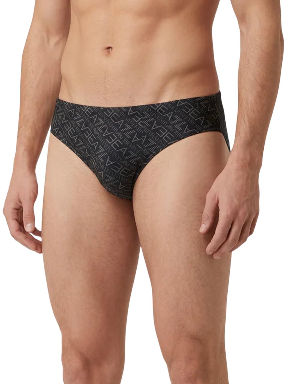 EA7 Emporio Armani Costume Uomo Slip Graphic Series con Stampa Monogram ASV 7M000501AF21249 8033922375910 - L L Nero Grigio