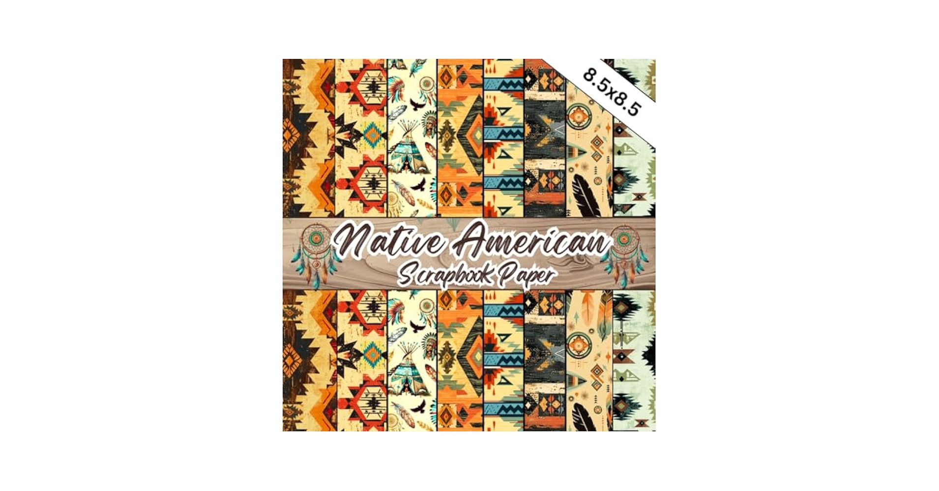 Native American Scrapbook Paper: 20 Double-Sided, 40 Sheets