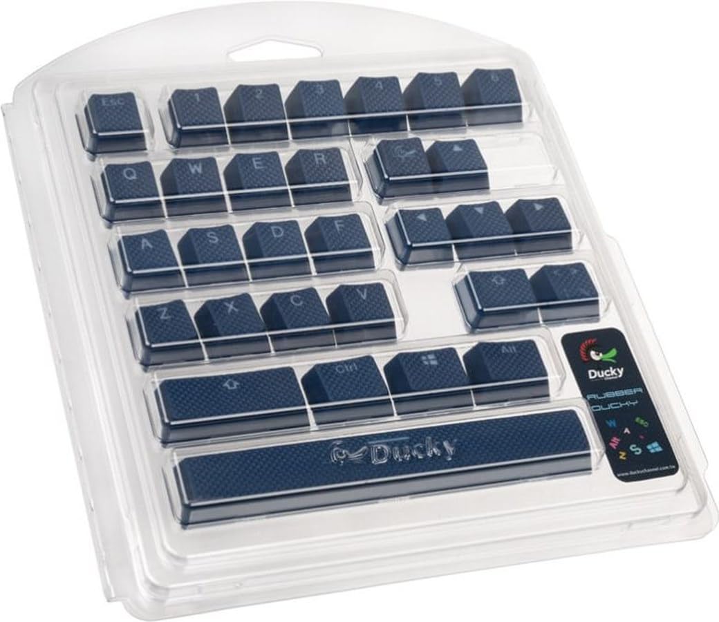 Ducky Navy Backlit 31 Key OEM Profile Double Shot ABS Rubber Keycap Set