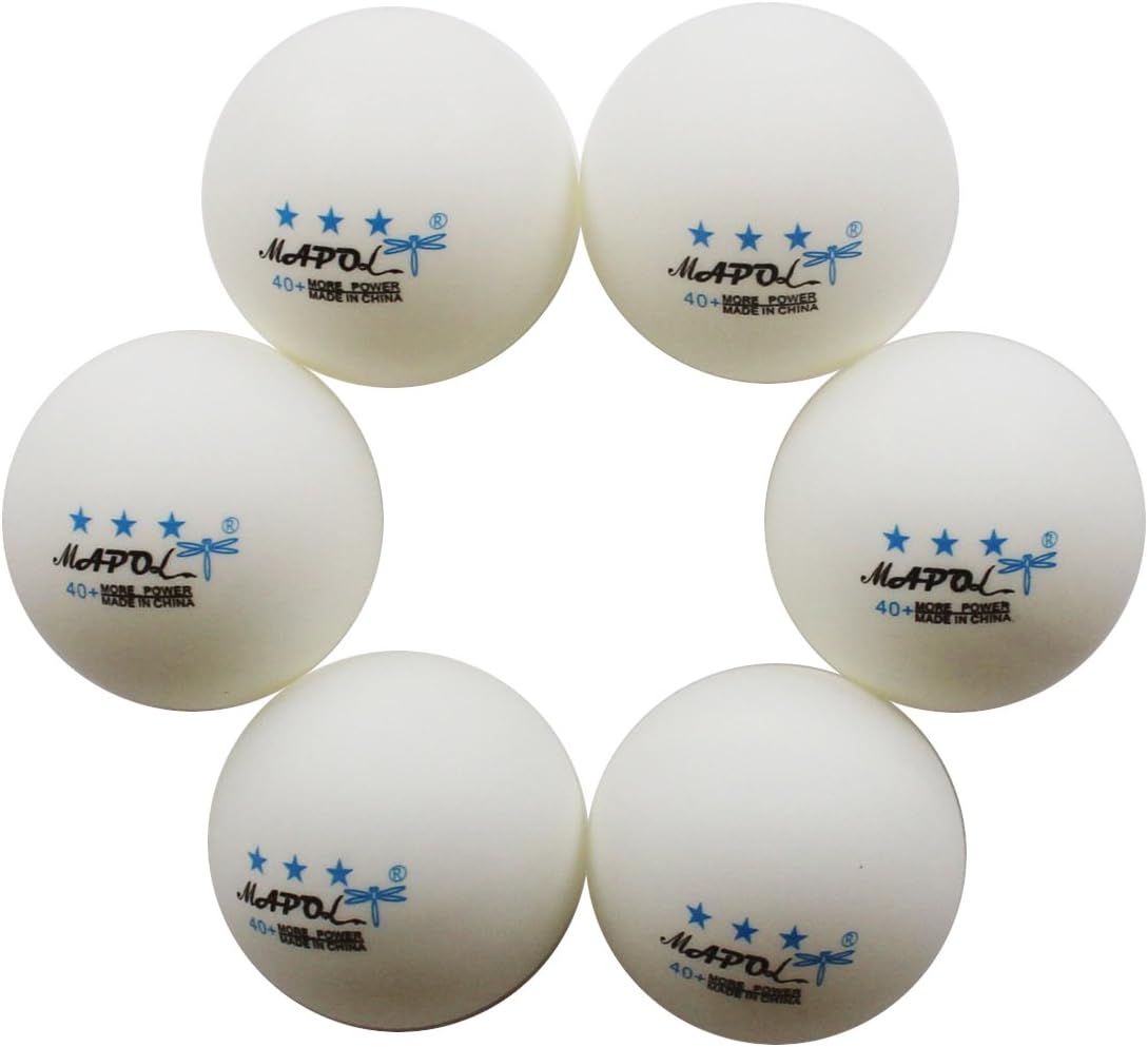 MAPOL 50 White 3-star Table Tennis Balls Premium Training Ping Pong Balls