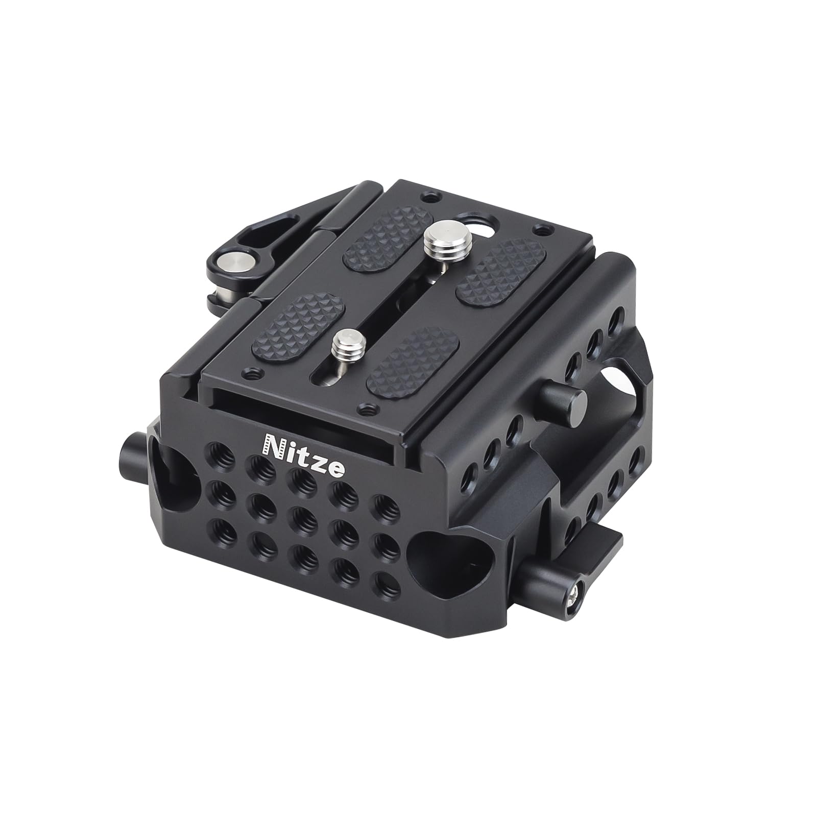 Nitze 15 mm LWS Baseplate per Telecamera, con Piastra Base per Manfrotto Standard, Installazione e Rimozione Rapida per Telecamere e Gabbie - PB13