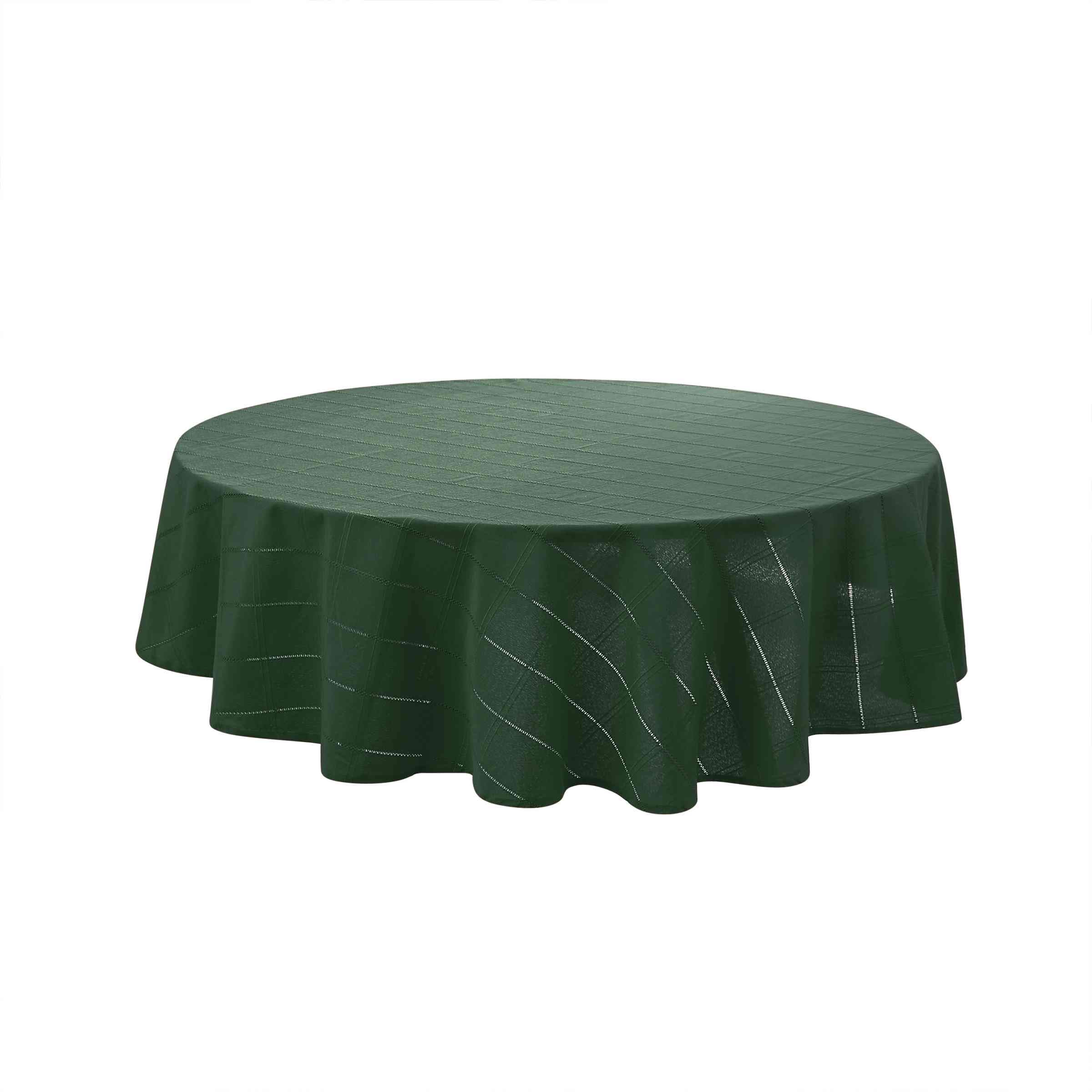 Izod - Round Tablecloth, Decorative Tabletop Accessories, Holiday Home Decor (Chadwick Forest, 70")