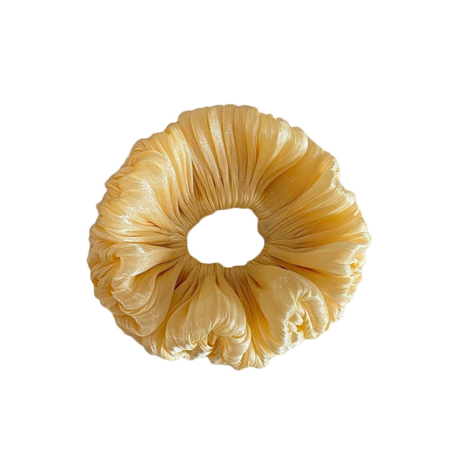 Scrunchies zestaw 6 gumek do włosów w kolorze beżowym, różowym, zielonym, niebieskim, jednokolorowym, wysokiej jakości, elastyczne, grube paski, mocne trzymanie, delikatne dla włosów
