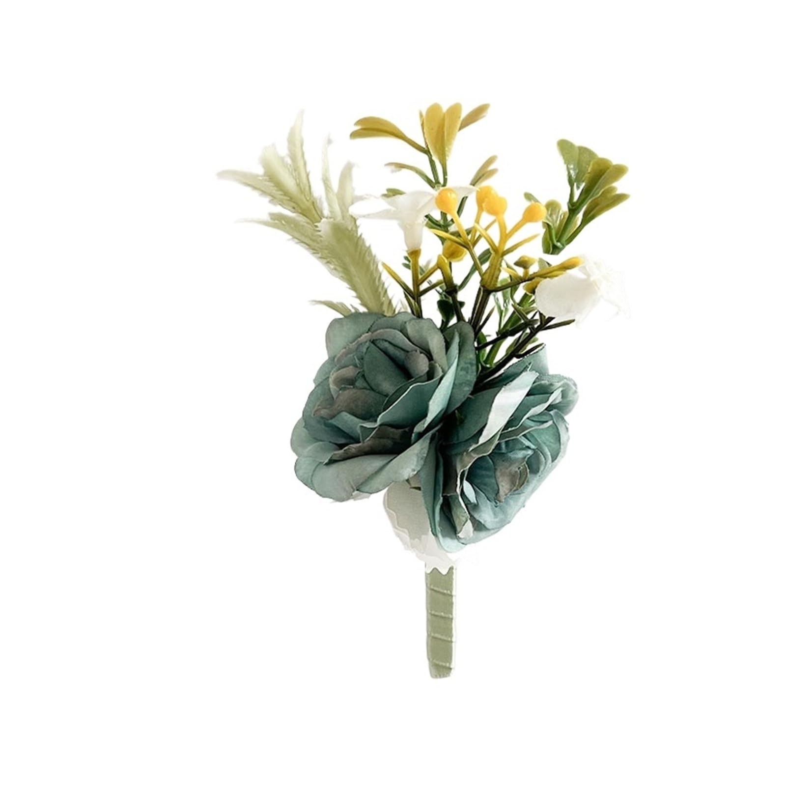 MQFBNNP Wedding boutonniere Prom Boutonniere Wedding Accessories Wrist Corsage(Boutonniere D)