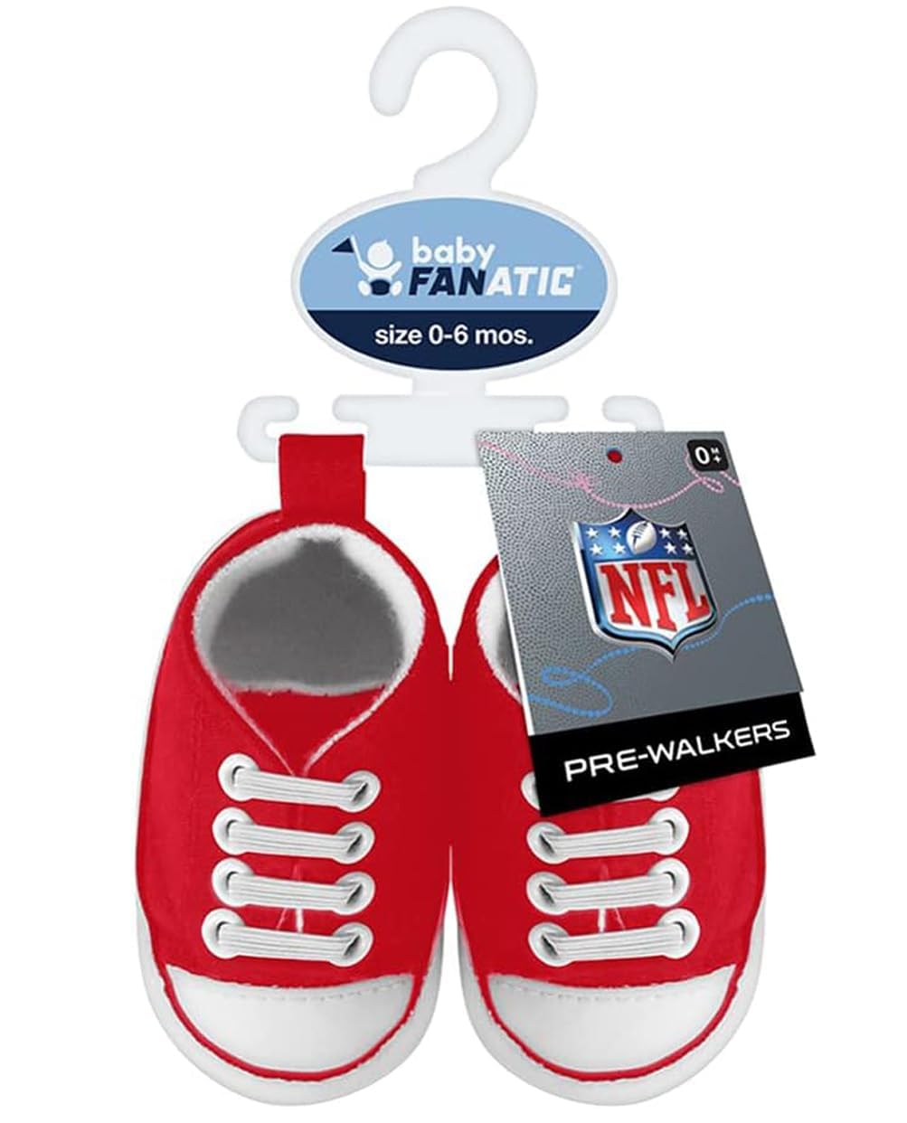 MasterPieces - NFL Baby Pre-Walkers Shoes, Officially Licensed, High Top Sneakers, Soft Anti-Slip Soles, Boys and Girls, 0-6 Months