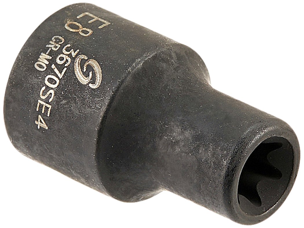 Sunex 3670se4 38-Inch Drive E8 External Star Impact Wrench Socket, Black