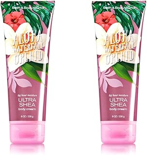 BATH AND BODY WORKS ALOHA WATERFALL ORCHID ULTRA SHEA BODY CREAM DUO. 8 OZ - coolthings.us