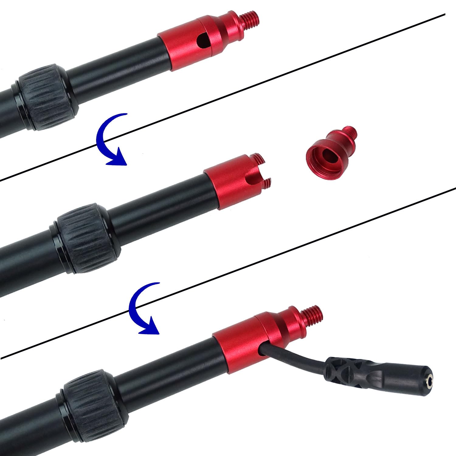 keepdrum mk3500 Tonangel Boompole ausziehbar bis 3,5m mit Tasche
