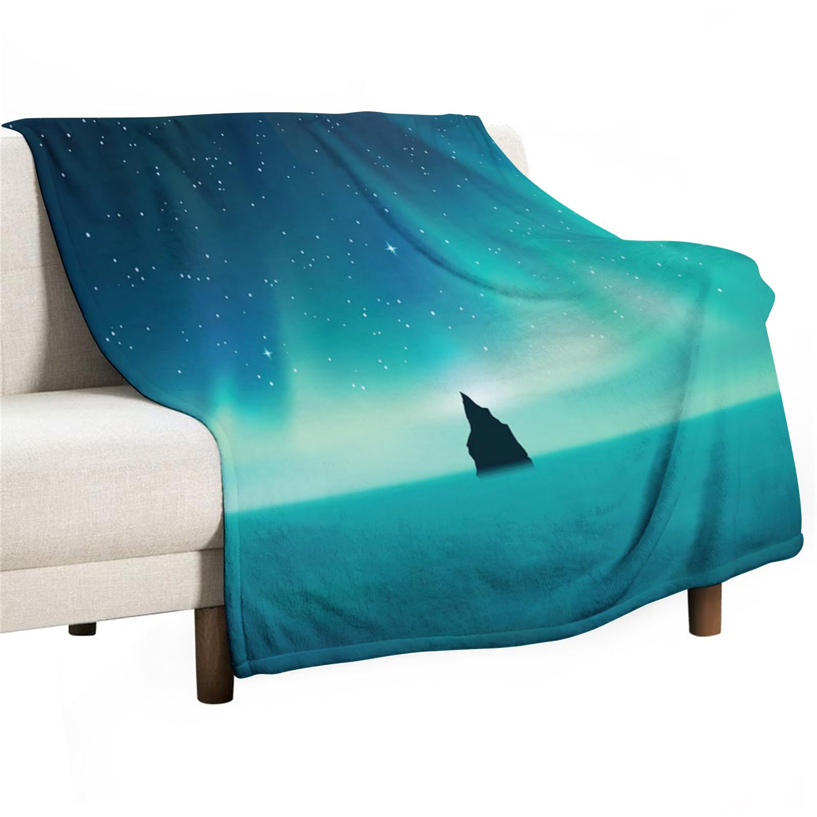 Amazon.com: Astral Throw Blanket,Aurora Sky,Flannel Fleece Blanket 