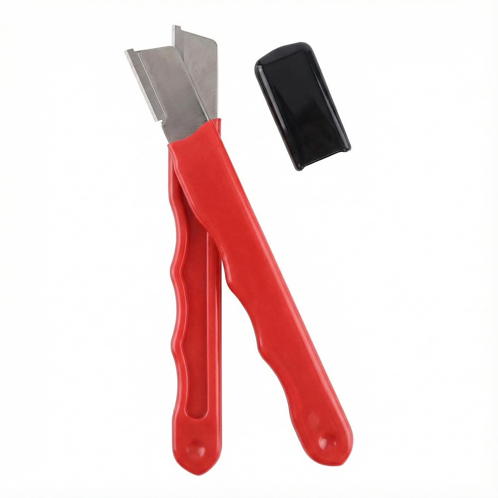 2pcs Portable Knife Sharpener Multipurpose Handheld Blade Sharpener for Knives Scissors Garden Tools Pruners Hedge Shears - Compact