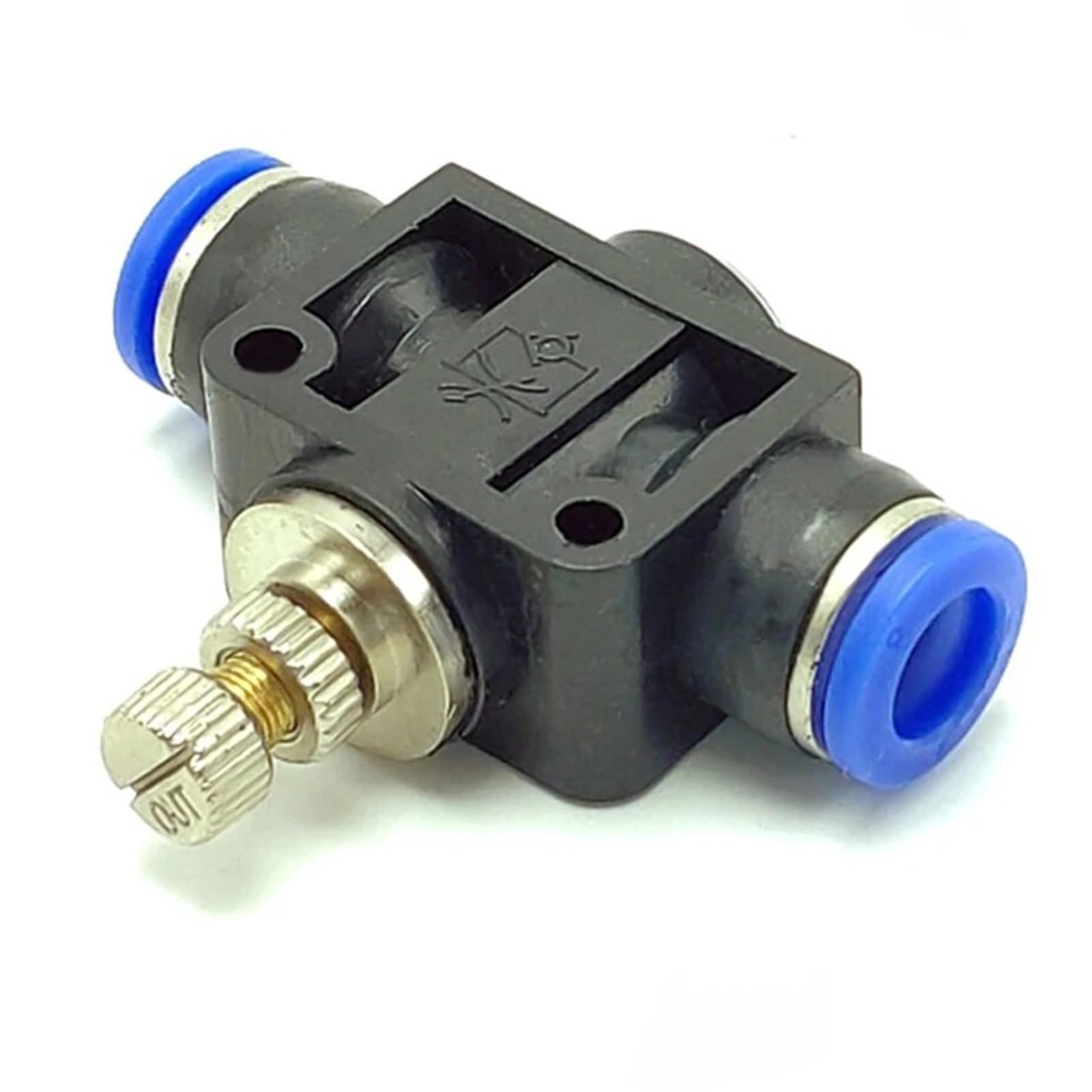 Vanne papillon pneumatique LSA 8mm et raccord rapide pour tube d'air comprimé de garage
