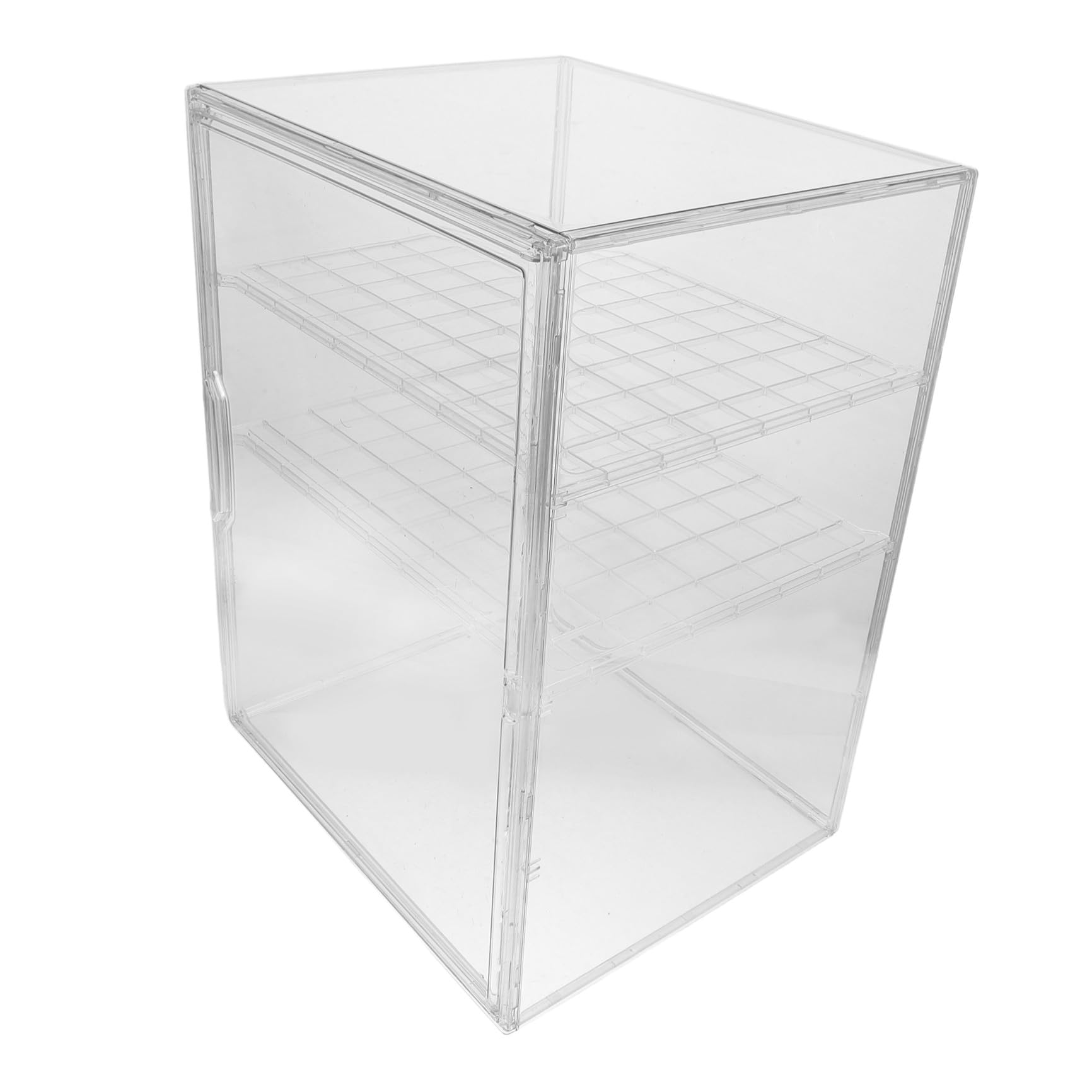 Babyflaschen und Magnetischer Tür Aufbewahrungsbox aus Acryl mit 3 Ebenen Verstellbaren Trennwänden zum Schutz vor Kratzern für Badezimmer und Kinderzimmer