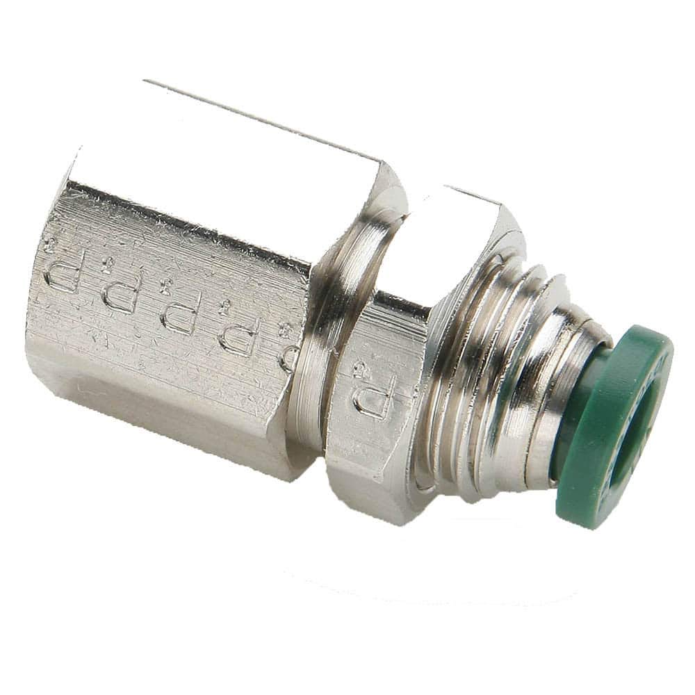 Parker Hannifin 68PLP-2-0-pk5 Prestolok PLP Male Connector Push-to-Connect Fitting, Nickel Plated Brass, 1/8