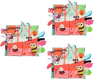 Totority 3 Pçs Livro De Pano De Cauda Livros Infantis Brinquedos Para Recém-Nascidos Caudas Brinquedo Livro De Pano De Bebê Livros Para Bebês Crianças Brinquedos Livros Para Recém-Nascidos