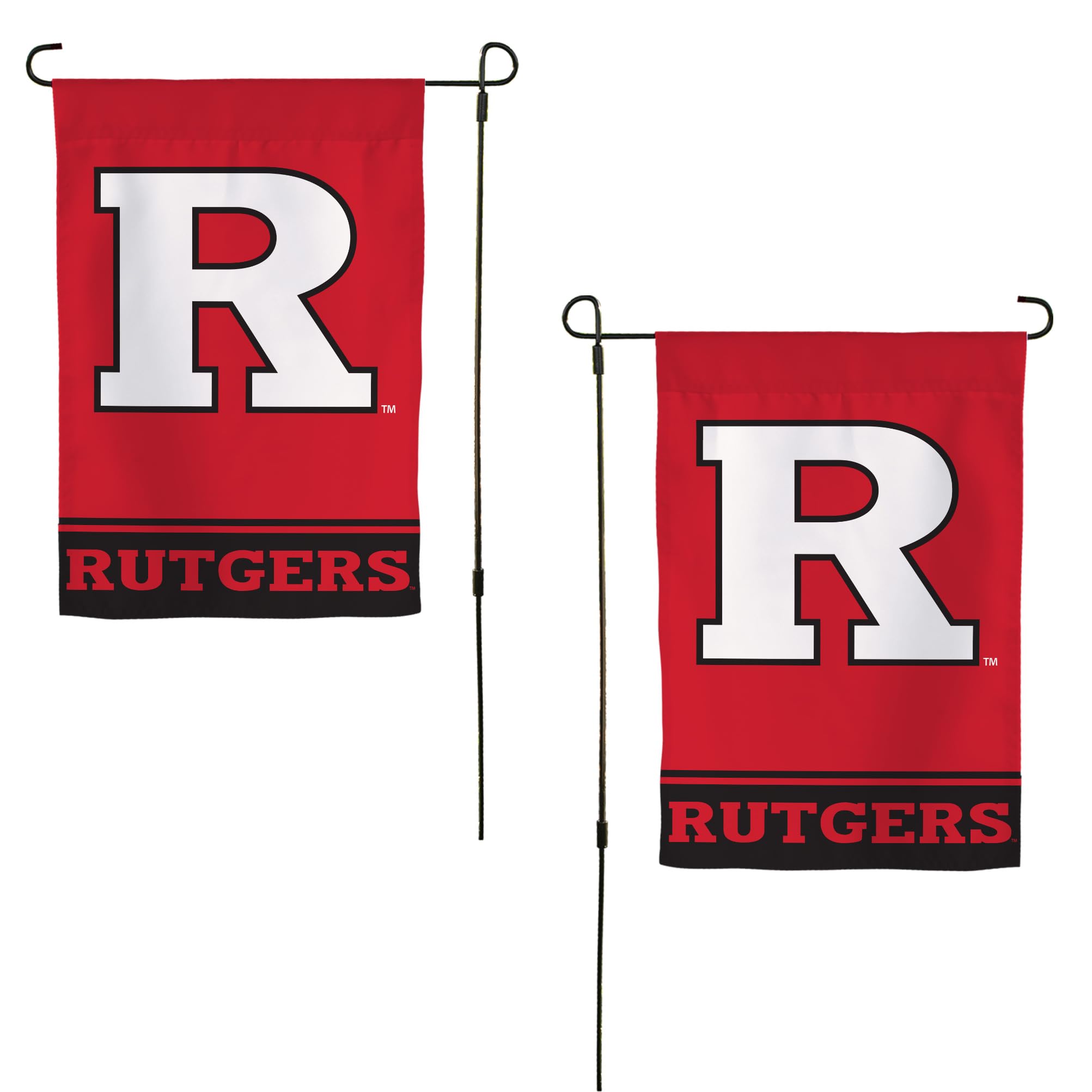 Desert CactusRutgers R Garden Flag – 19 x 12 inch Rutgers Scarlet Knights Banner, For Outdoor Display and Events (Design A)