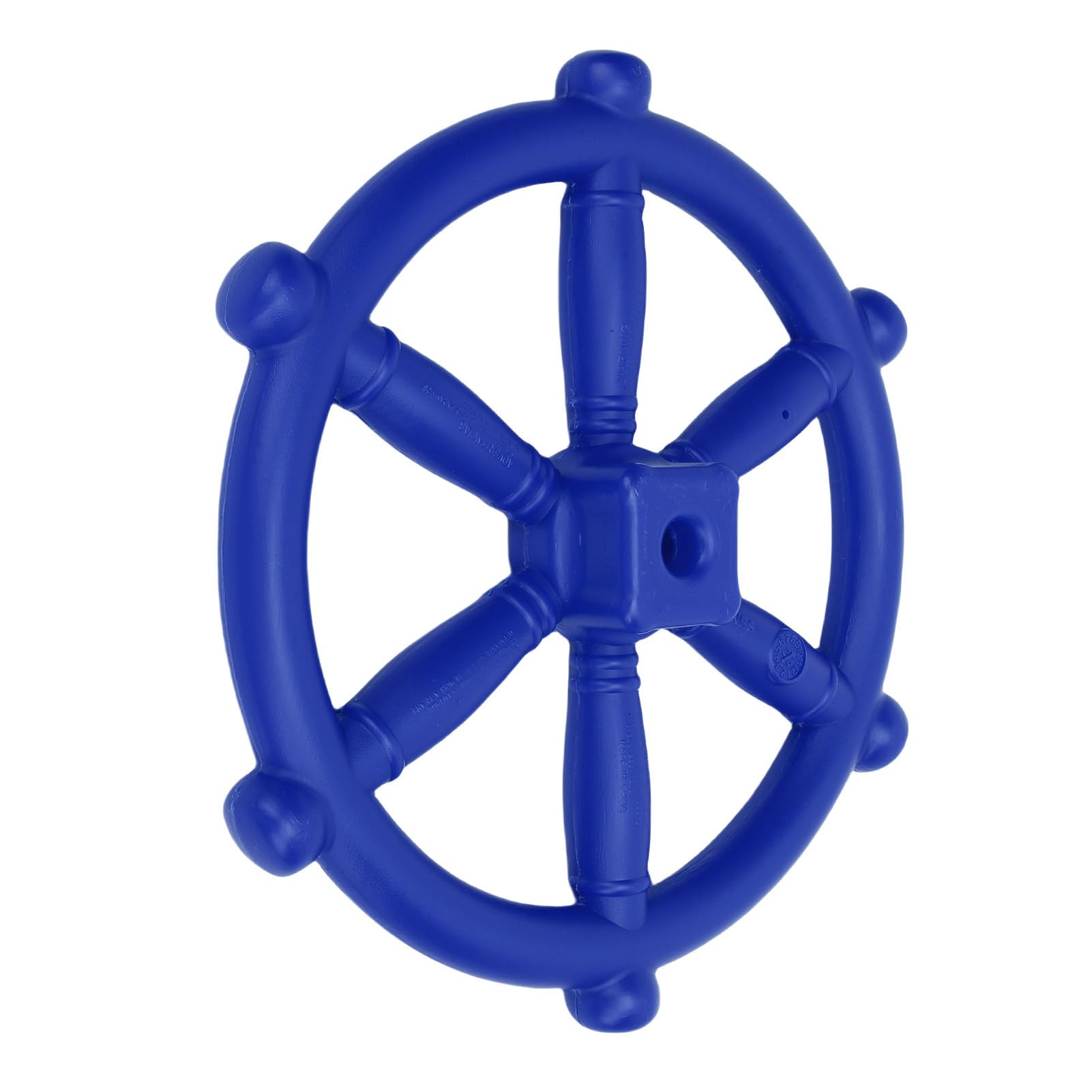 Generic Piratenschiff-Lenkrad-Spielzeug, Verschleißfest, für Baumhaus, Outdoor-Spielset, Spielplatzzubehör (Blue)
