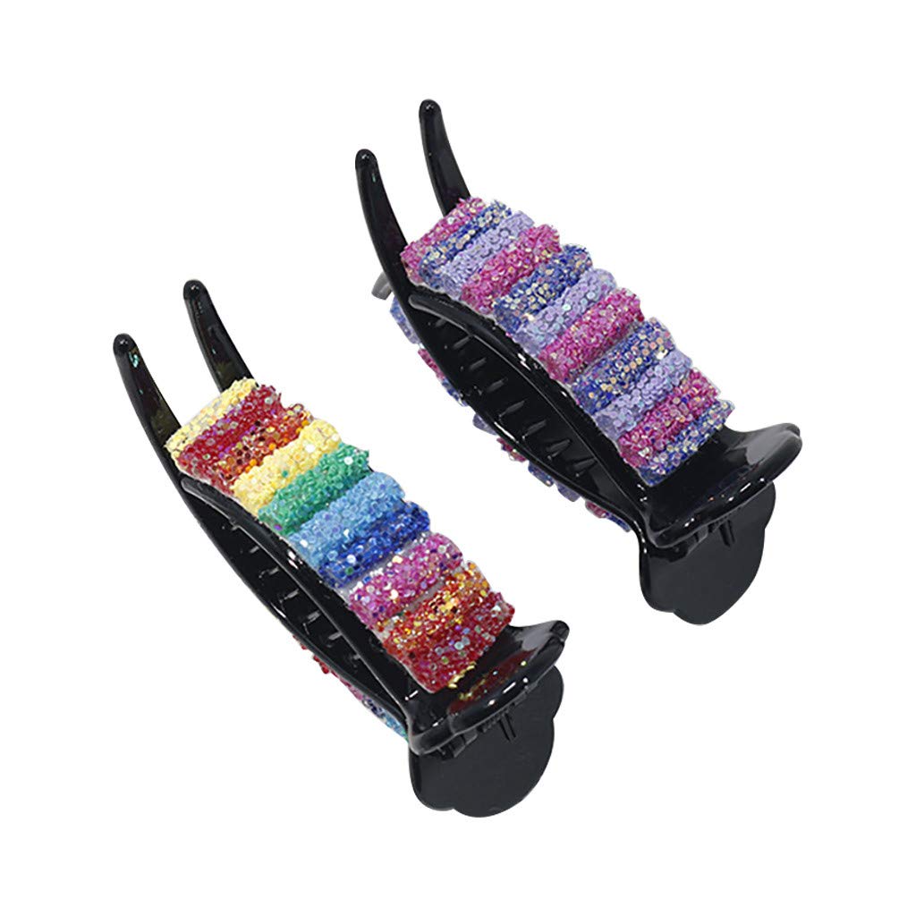 Pince à cheveux arc-en-ciel petites pinces mignonnes pour chignon quotidien
