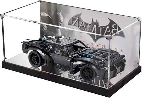 Vitrina acrílica para Lego Batman - Batmobile 42127, caja de exhibición a prueba de polvo compatible con el modelo Lego, regalo de escaparate de