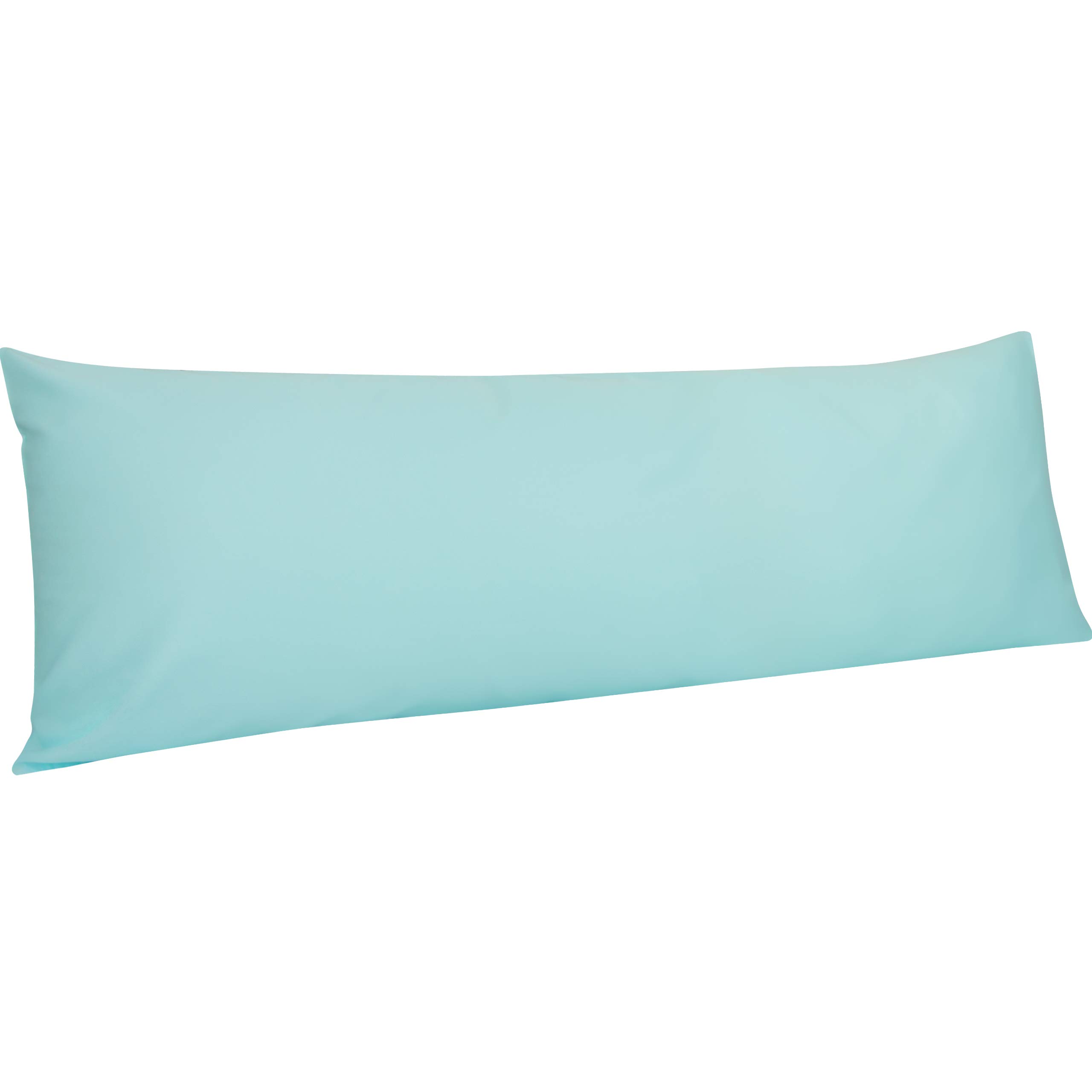 Taie d'oreiller 50x137 cm en coton égyptien turquoise pour lit adulte | NTBAY