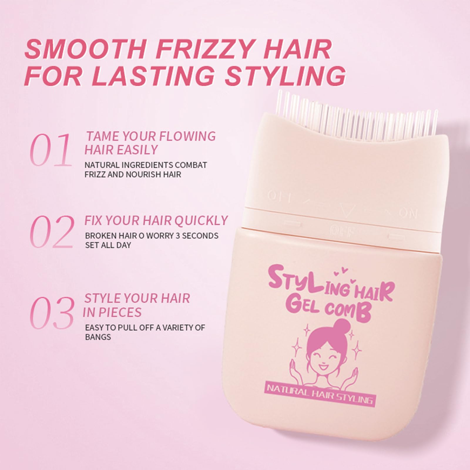 Broken Hair Finishing Stick Gel, Kids Hair Gel, Edge Control for Kids, Long Lasting Frizz Control - Image 4