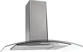COIFA DE PAREDE Fogatti VIDRO CURVO DUTO SLIM INOX 80CM 127V