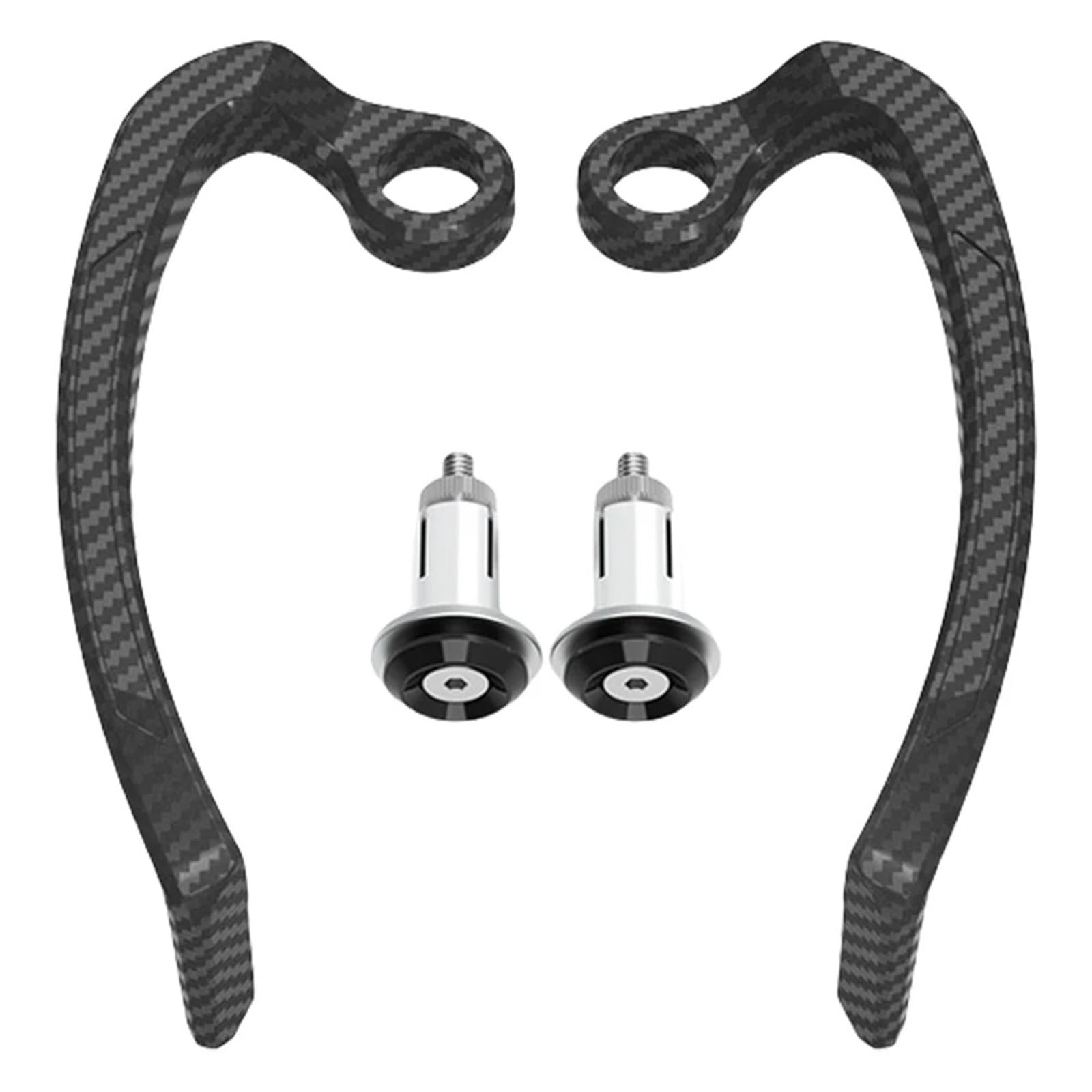 NOAUQWTV Clutch Lever Hand Guard Protector Aluminum Alloy Motorcycle Brake Clutch Lever Hand Guard Protectors (Black) Motorcycle Handguards