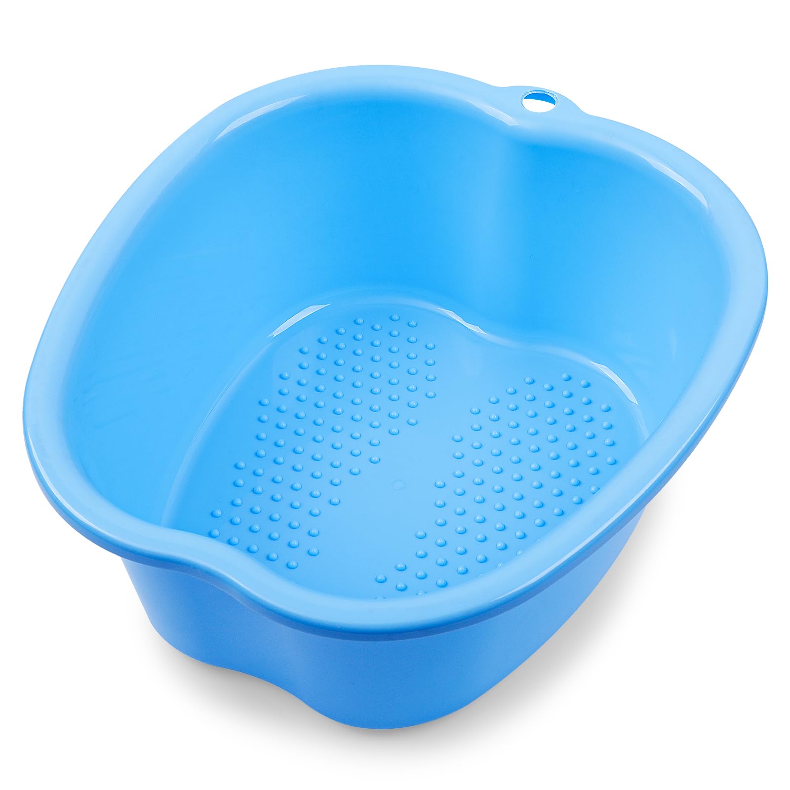 JOYMAY Lavabo de baño para remojar pies, bañera grande, pedicura de pies, masajeador de pies, ideal para relajación y alivio del estrés, perfecto para uso doméstico y spa (azul)