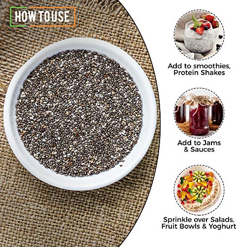 Image of Chef Urbano Combo of Flax Seeds 160g and Chia Seeds 180g, Pack of 2 | Alsi Seed | Raw and Natural | Immunity Booster | Rich in Protein and Fiber | Seeds for Eating | Diet Food