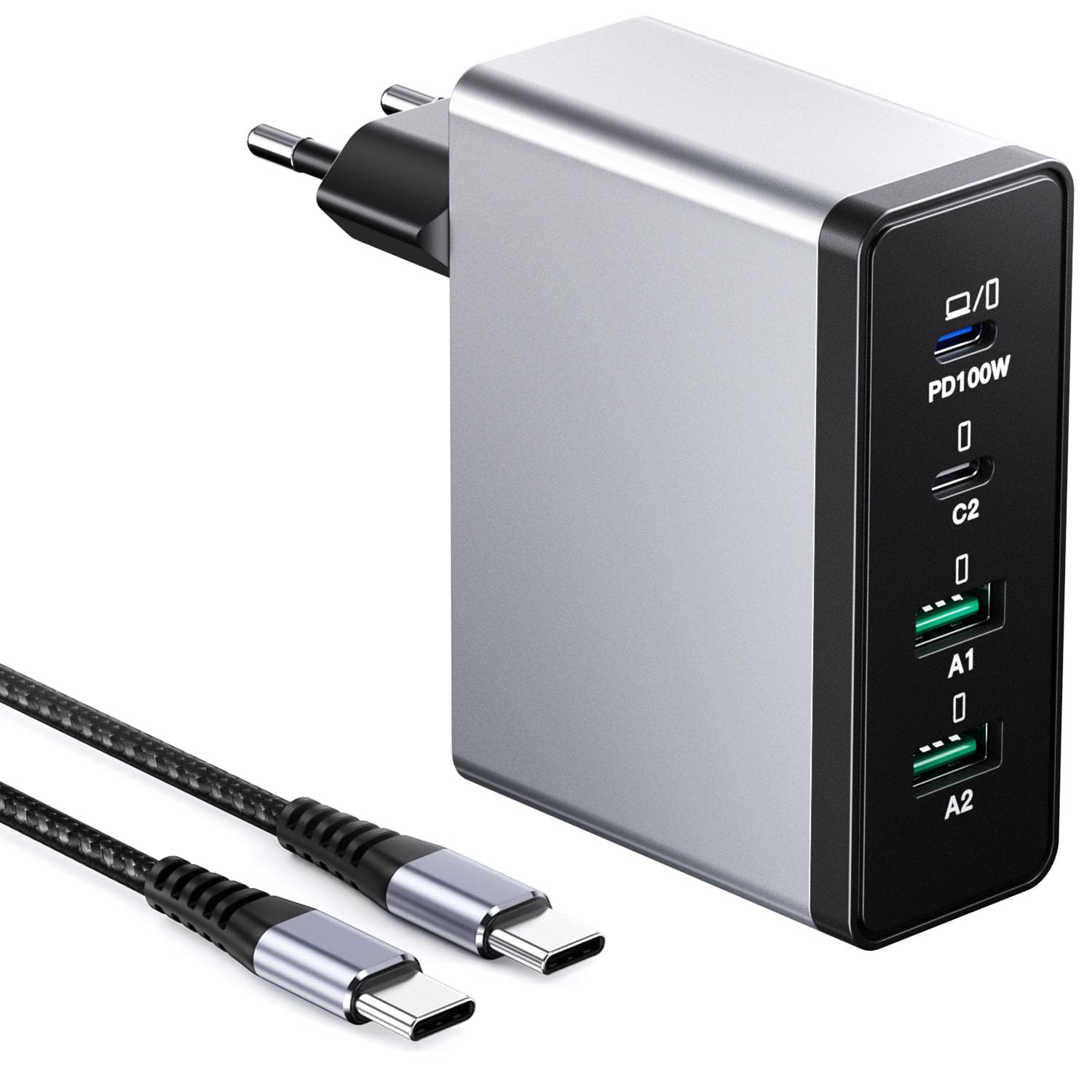 USB C Ladegerät Mehrfach Stecker
