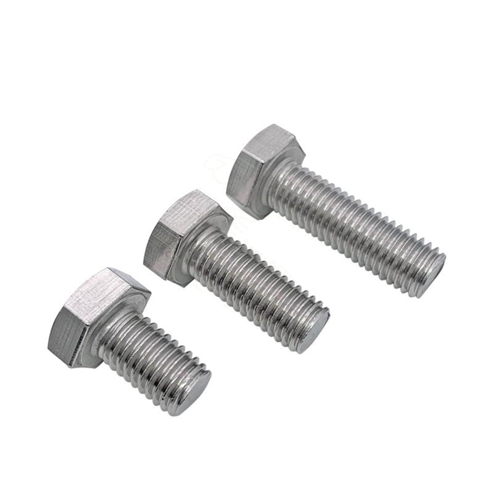 M5x8mm Vis Bride Hexagonale Dentelé Boulons Métrique Filetage 304 Inox Acier 25pcs
