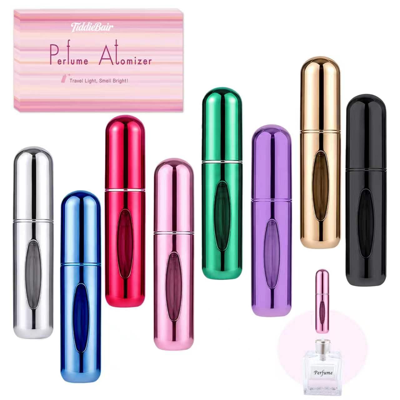 8 PCS Mini Perfume Travel Refillable, Perfume Atomizer, Refillable Perfume Bottle-5ml