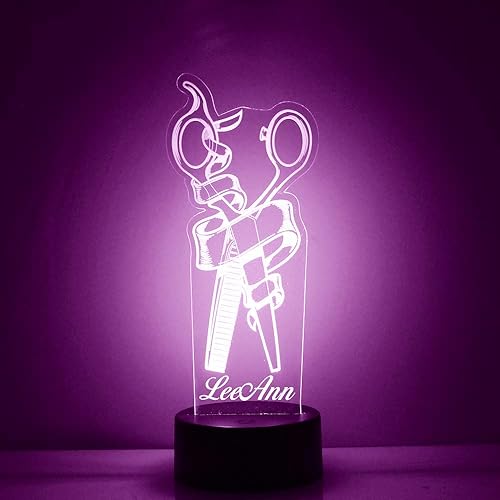 Miniatura 30 de Letrero de nombre LED personalizado para enfermera/RN con control remoto, letrero de nombre iluminado y luz de noche personalizada con nombre