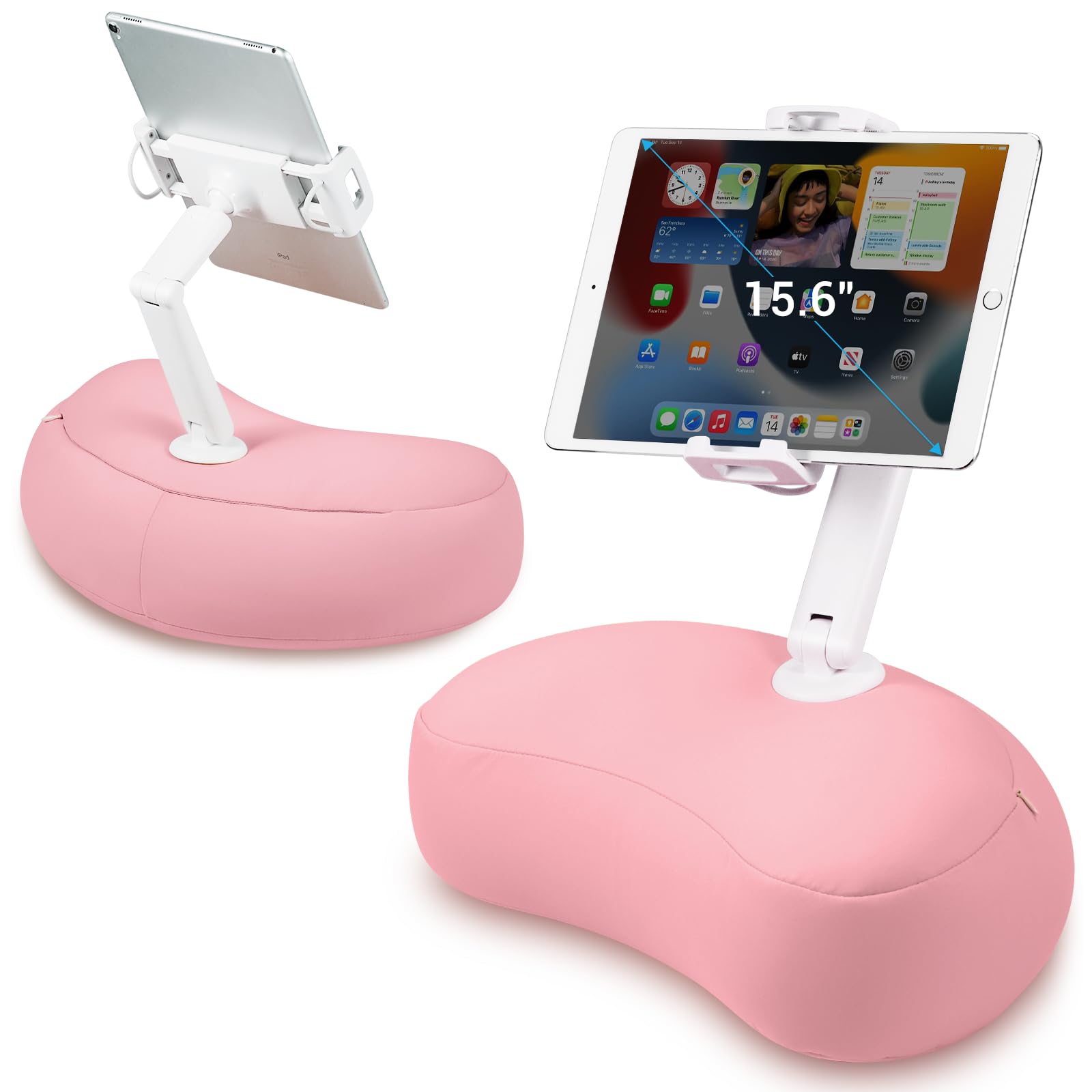 NEARPOW Kindle Pillow Stand Tablet Stand with Pillow Compatible with 4 7-15 6 iPad iPhone Samsung Google 360