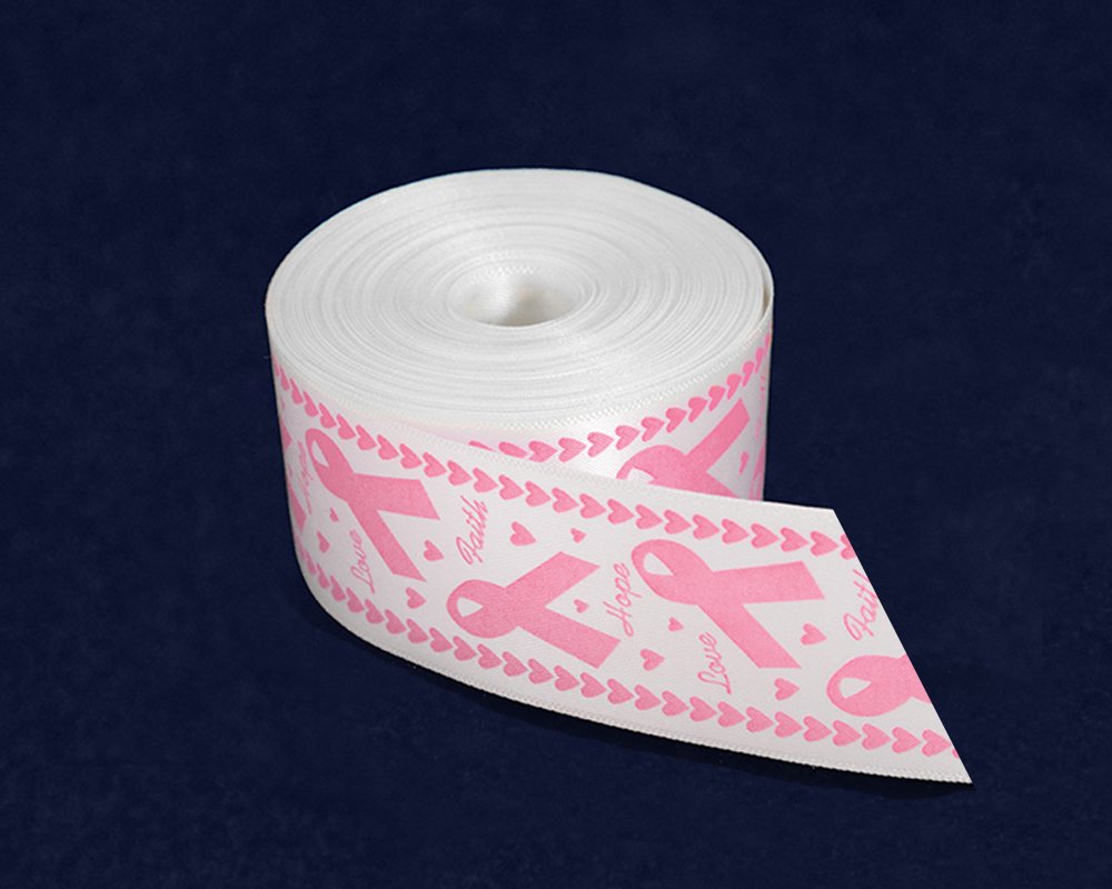 Amazon.com: Satin Pink Awareness Ribbon by The Yard - 10 Yards