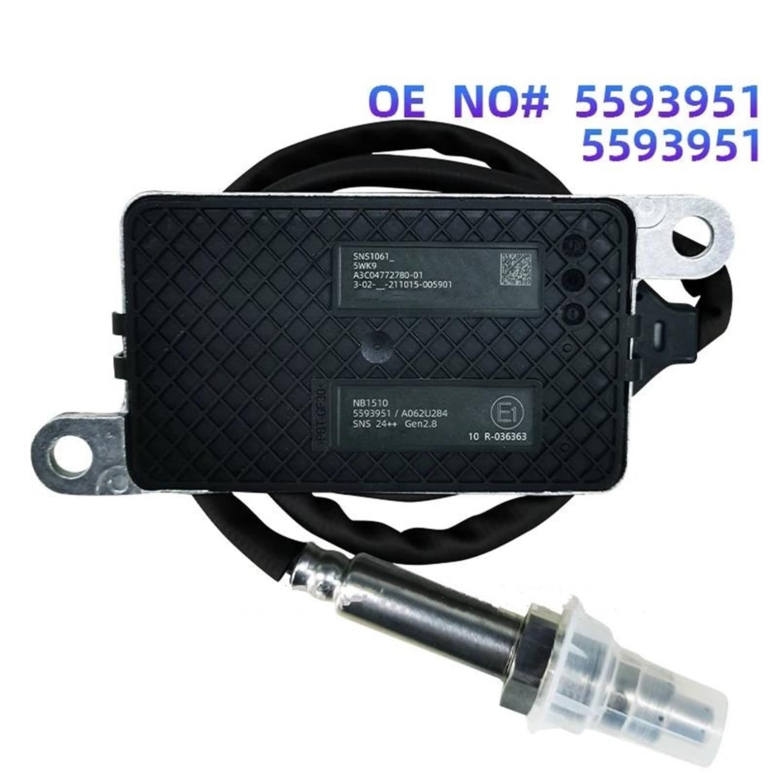 NOx Sensor Óxido Nitrógeno Sensor De Oxígeno Y Nitrógeno Nox 5593951 A062U284 NB1510 A3C0477270080-01 Para Cummins Camión CES 24V VAN