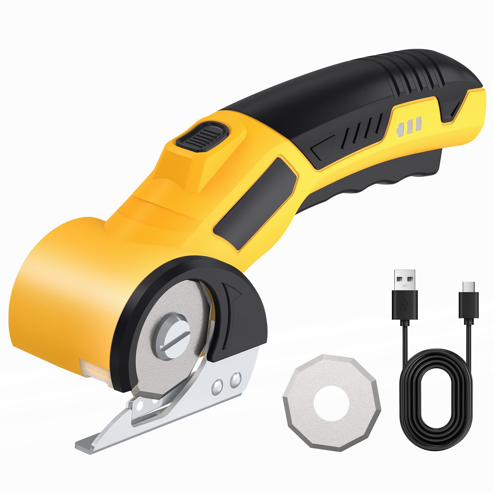 Taglierina Elettrica Per Cartone 4.2V – Senza Fili, 300 Colpi/min, Lama SK5, Batteria 2000mAh