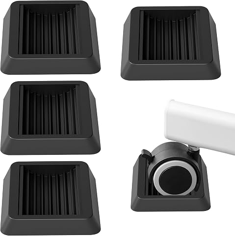 4 posavasos para muebles, antideslizantes, topes de goma, para piano, protección del suelo en interiores, cojines silenciosos para todos los suelos y ruedas, sofás y camas