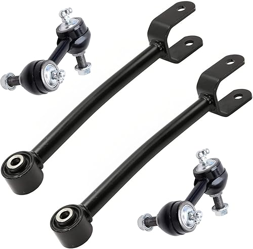 Miniatura 190 de Detroit Axle - Kit de brazos de control delanteros de 4 piezas para Nissan Cube 2009-2014, Nissan Versa 2007-2012 2 brazos de control inferiores con