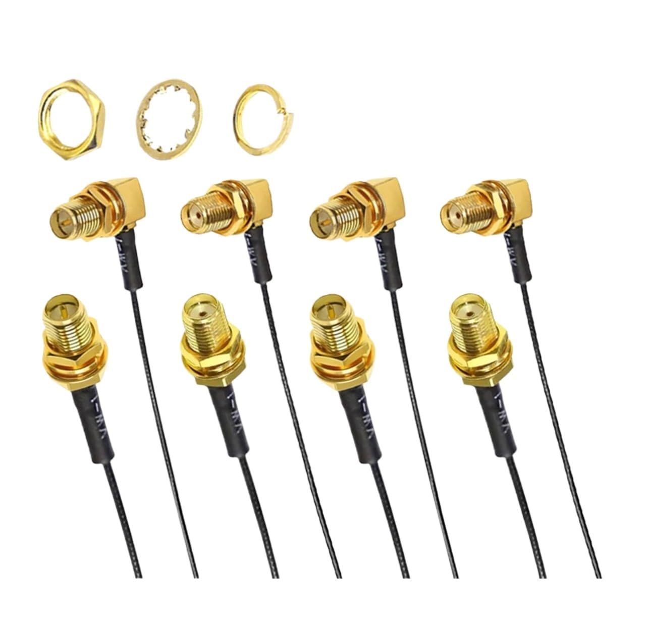 2/4/8 Stück Verlängerungs-Pigtail-Kabel weiblich auf RF-Adapterkabel 1,13 mm