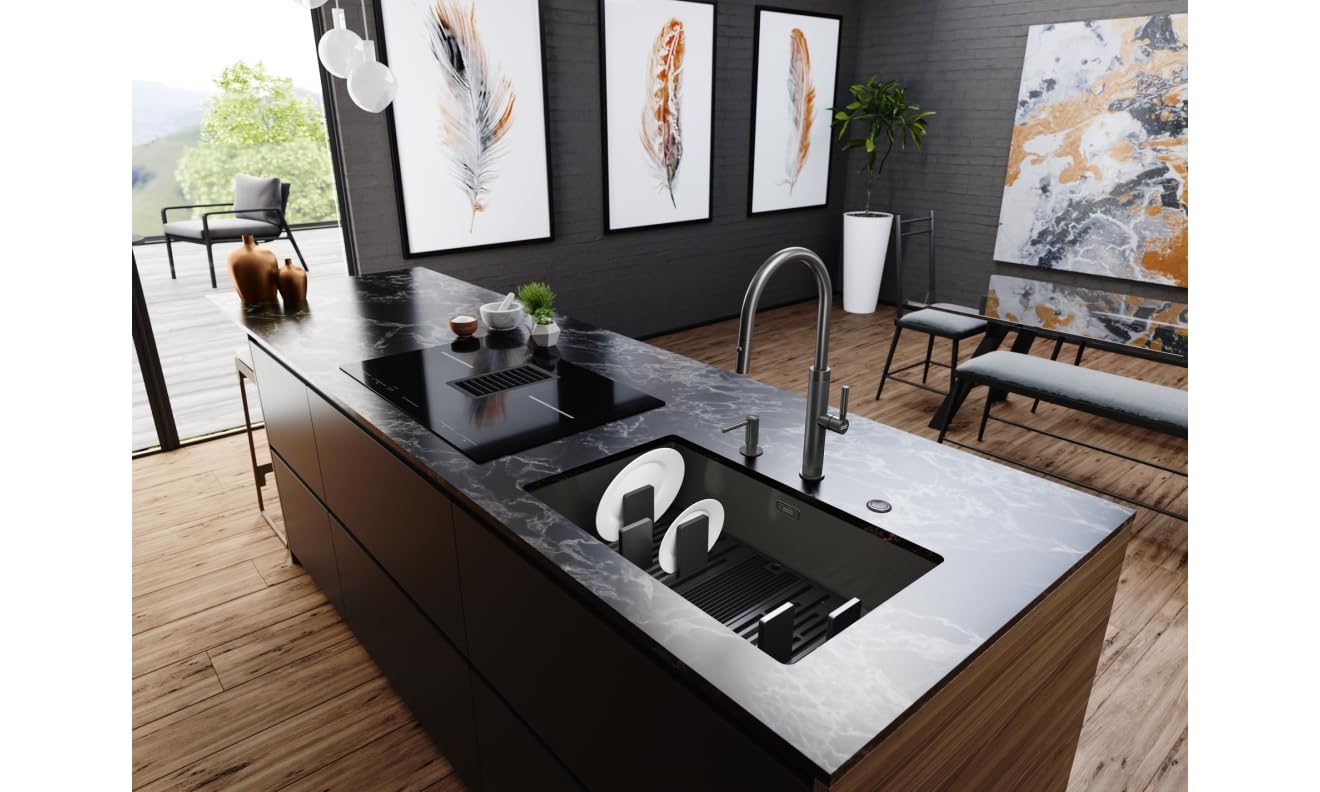 Franke 115.0711.555, Grifo de cocina Mythos Masterpiece pull-out spray, Anthracite
