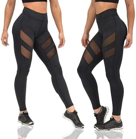 Mesh Patchwork Leggings Clothes Fitness 