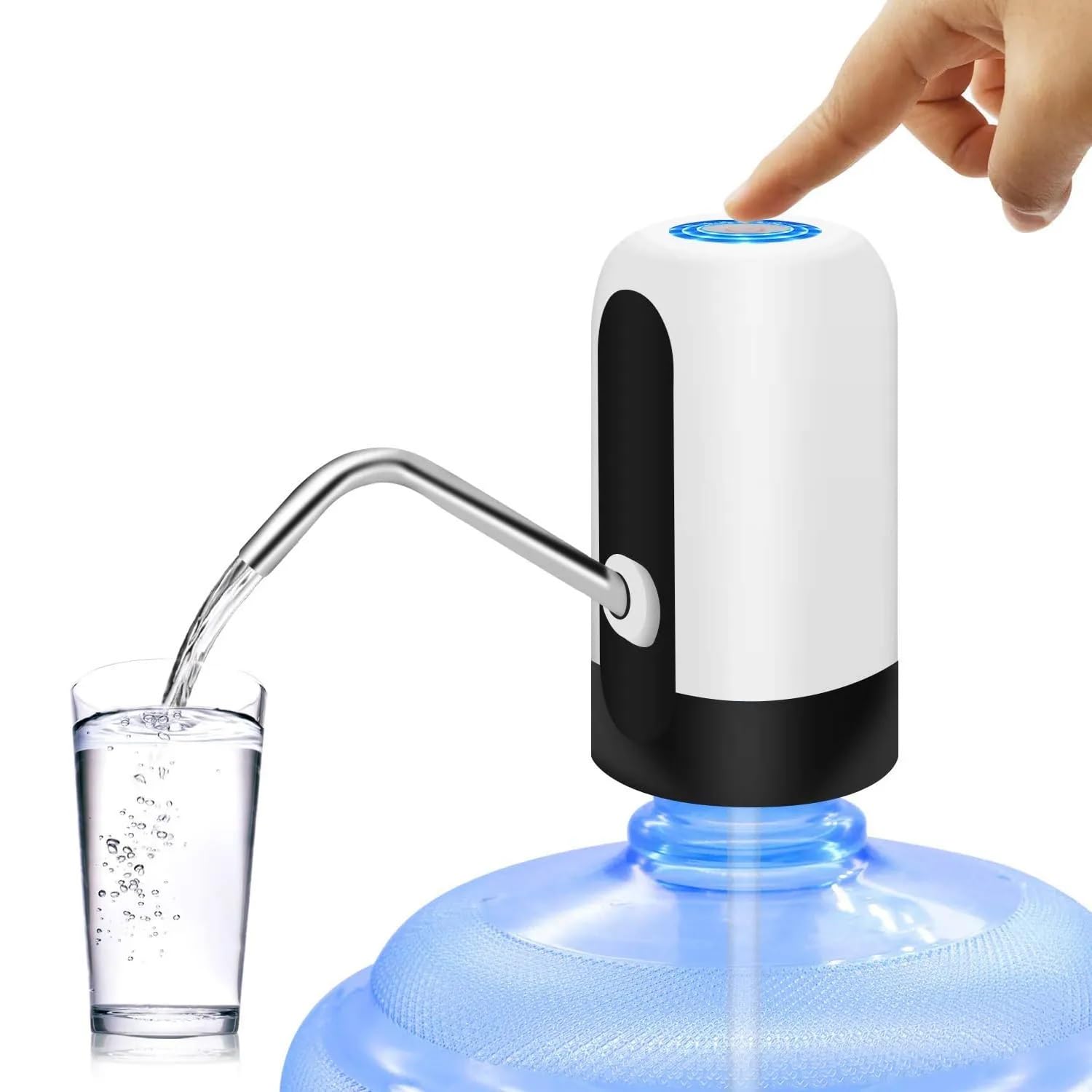 ELOVE Automatic Wireless Water Dispenser Pump for 20 Liter Bottle Can - USB Rechargeable Drinking Water Pump with Manual Plug Button Portable Electric Wireless Water Dispenser Water Bottle Switch (B0CYLY74Q3) Amazon Price History, Amazon Price Tracker