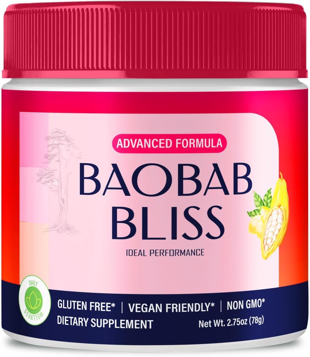 IDEAL PERFORMANCE Baobab Bliss Powder, Baobab Bliss Supports Fitness & Healthy Lifestyle - Maximum Strength, All Natural Formula Powder, BaobabBliss Organic Reviews (1 Pack)