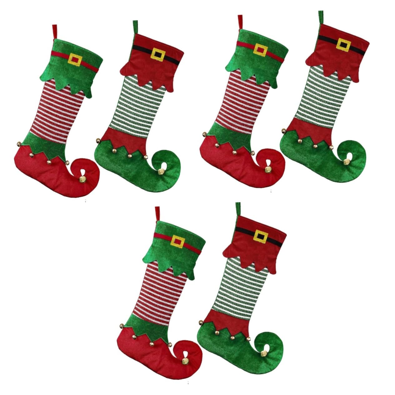 Chaussettes de Noël Zerodeko lot de 6 suspensions pour sapin
