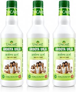 Arogya Urja Syrup | Ayurvedic Blood Purifier & Energy Booster | Supports Digestion, Constipation Relief, Immunity & Detox | Herbal Vitality Tonic for Men & Women | 500ml (Pack of 3)